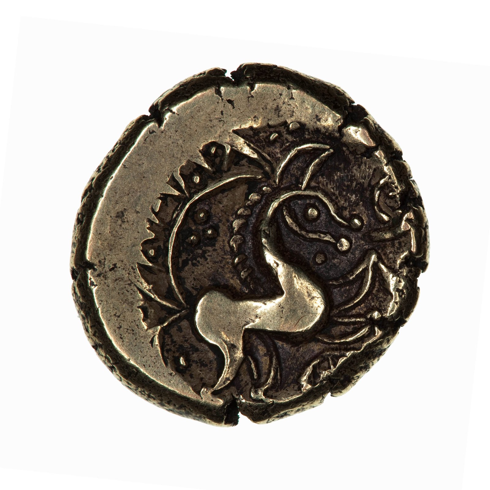 Stater, Iceni tribe, Ancient Britain, 40 BC-40 AD — museum object NU 25