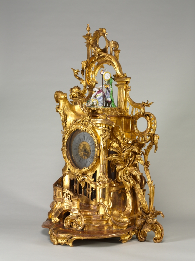 Additional museum view 4 of Clock (accession 1966.362).