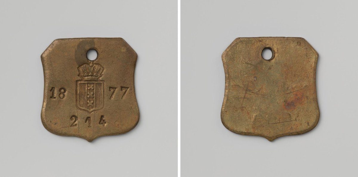 City of Amsterdam, lead token with no. 214