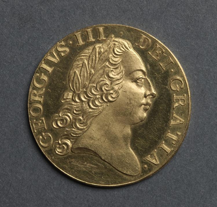 Guinea: George III (obverse), 1761 (Cleveland Museum of Art 1969.209.a)