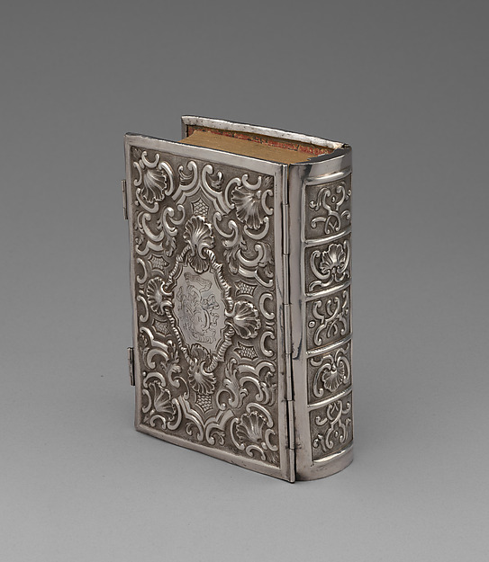 Book cover for Mahzor prayer book with leather case, 1755–1757