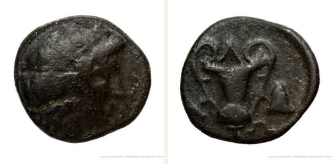 Alopekonnesos, small denomination (bronze) — Cantharus (CN type 338)