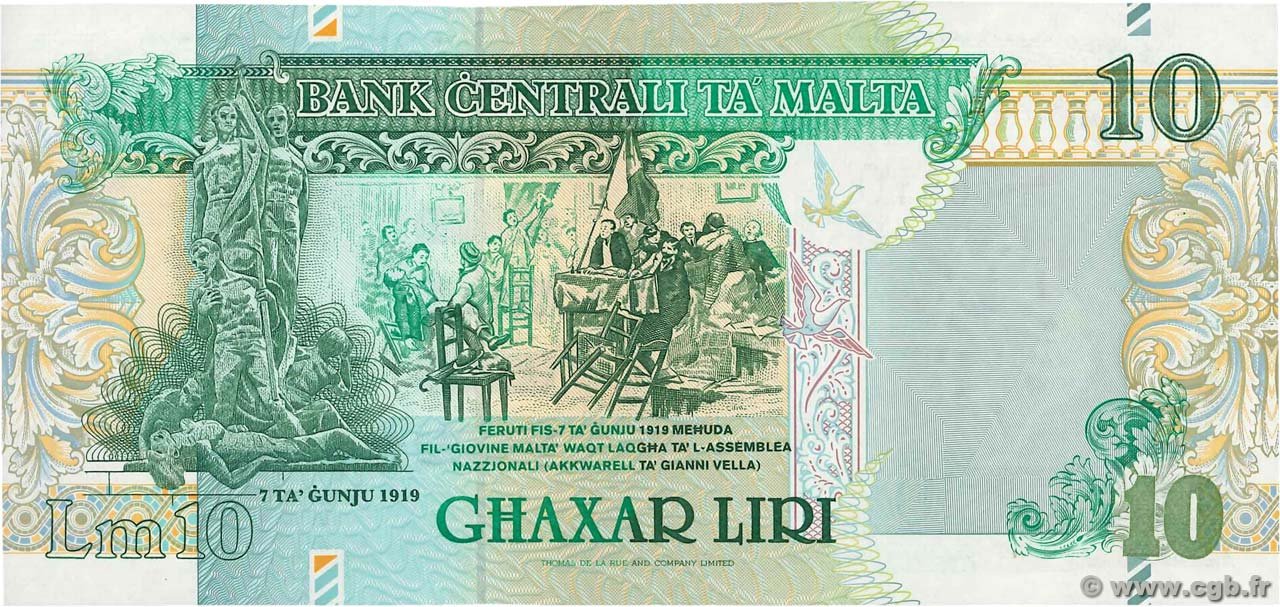 Reverse of 10 Pounds (Liri) (1994–2007), Pick 47