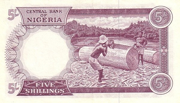 Reverse of 5 Shillings (1965), Pick 6