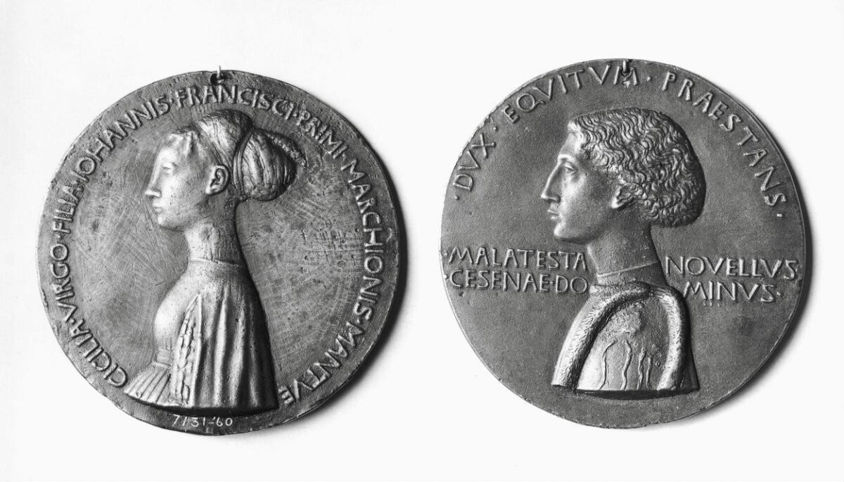 Medal, bronze, Cecilia Gonzaga, by Pisanello, Italy, dated 1447