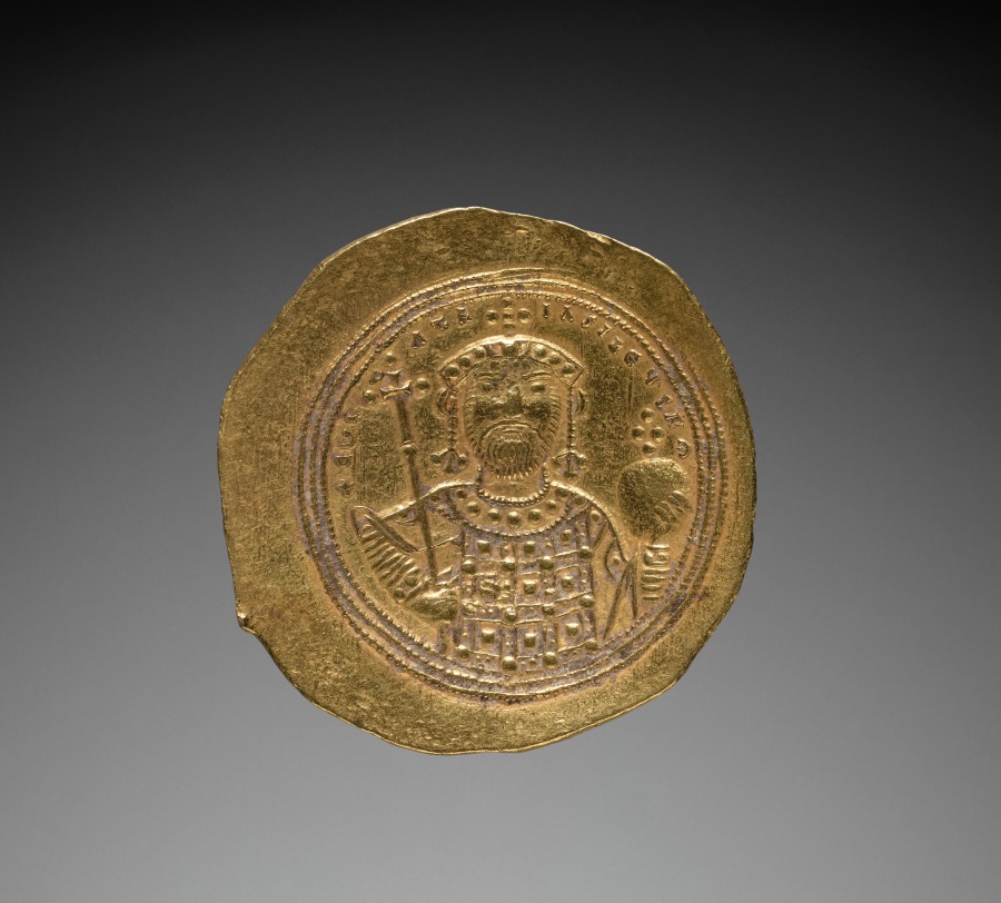 Nomisma with Constantine IX Monomachus (reverse), 1042–1055 (Cleveland Museum of Art 1964.424.b)