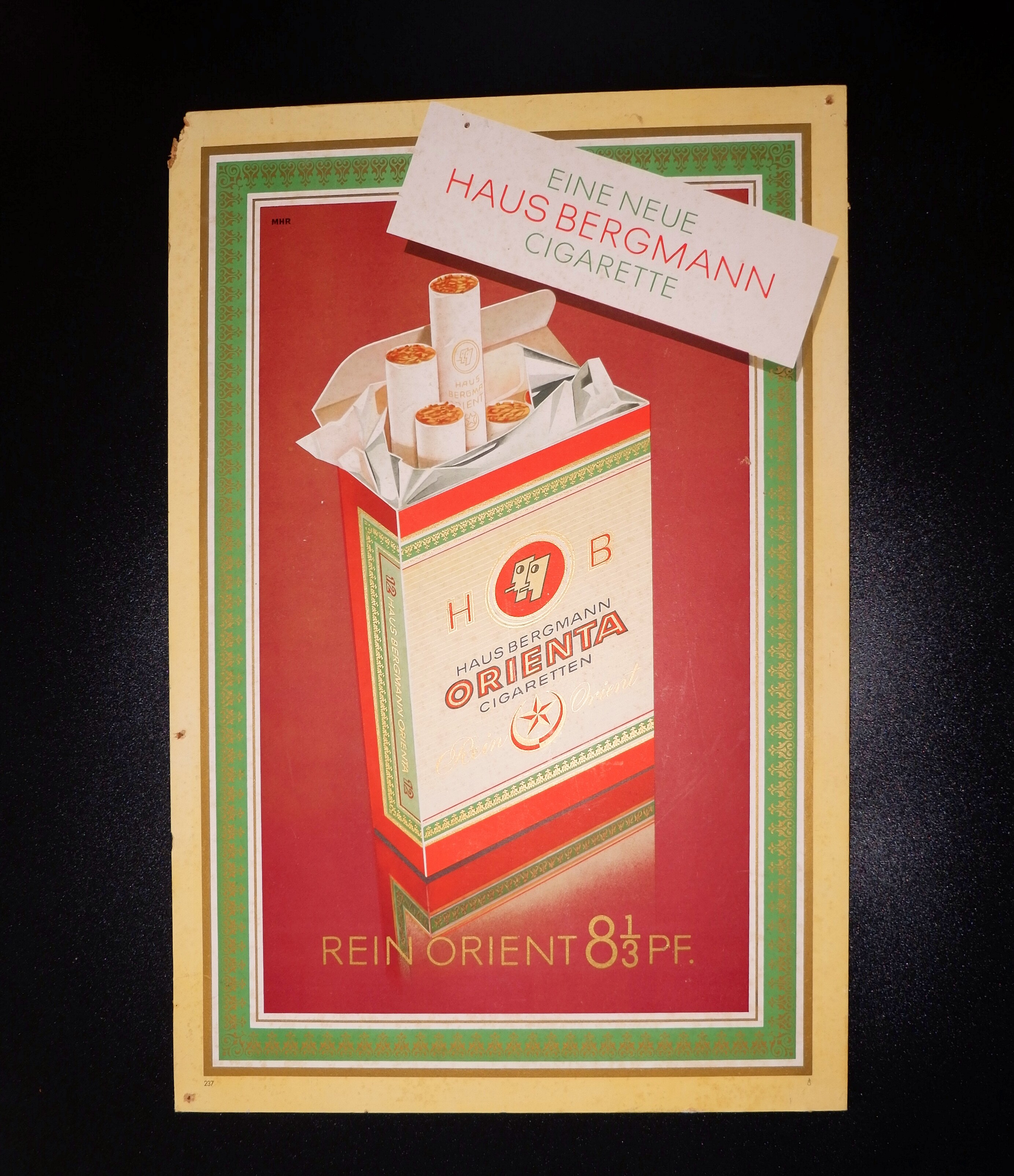 Cigarette brand Orienta - advertising poster