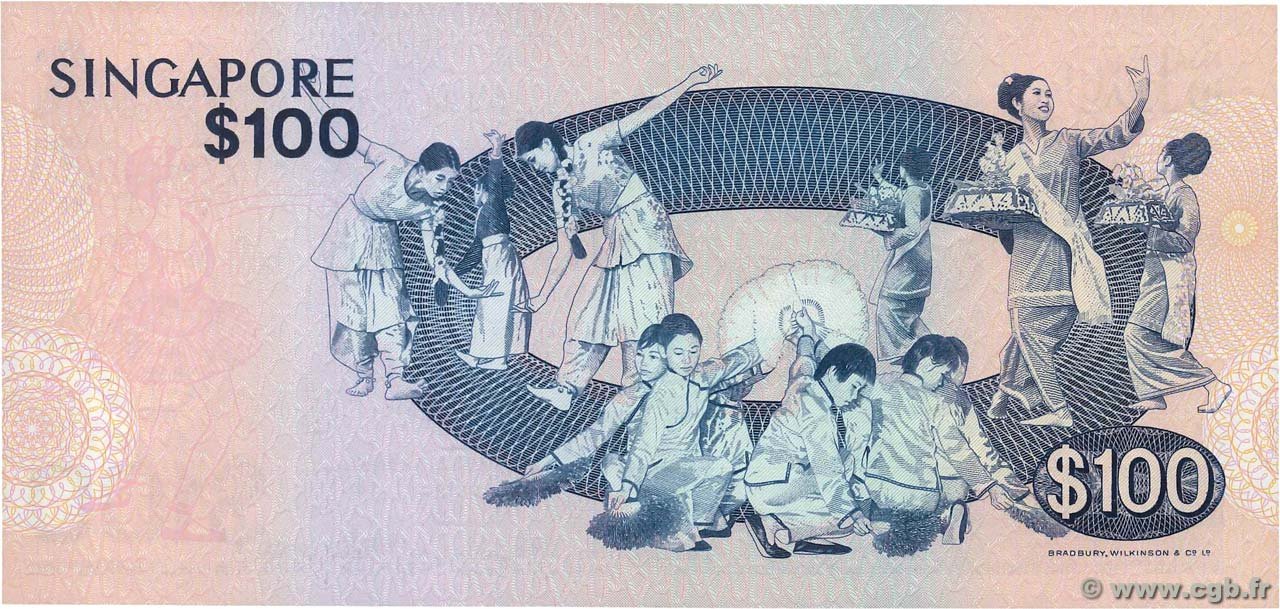 Reverse of 100 Dollars (1977), Pick 14