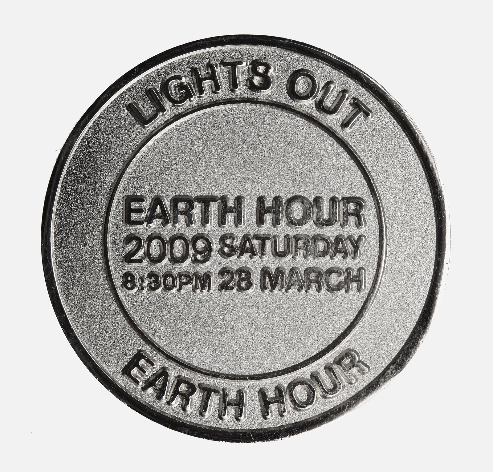 Medal, Earth Hour Leadbeater's Possum, Australia, 2009 — museum object NU 48308