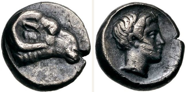 Kasolaba, silver coin — Male (CN type 12107)