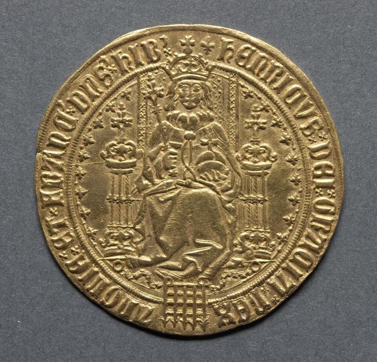 Sovereign: Henry VII (obverse), 1504–1509 (Cleveland Museum of Art 1969.169.a)