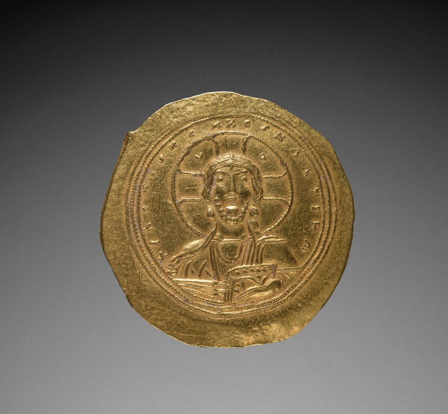 Nomisma with Constantine IX Monomachus (obverse), 1042–1055 (Cleveland Museum of Art 1964.424.a)