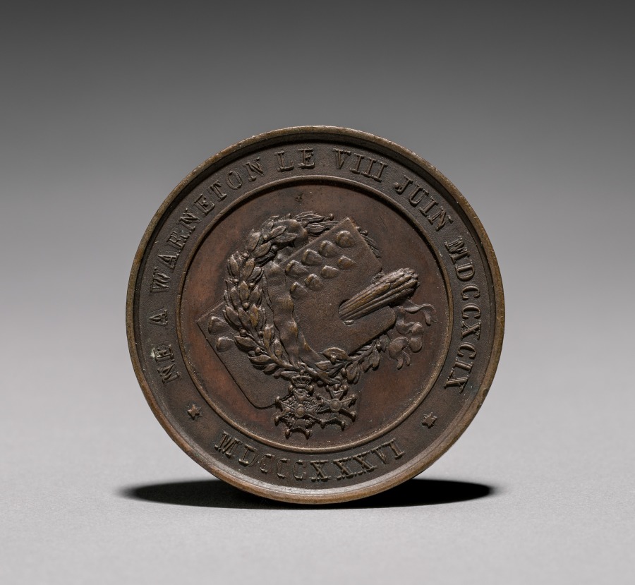 Medal: Eugene Verboeckhoven (reverse), 1800s (Cleveland Museum of Art 1918.579.b)