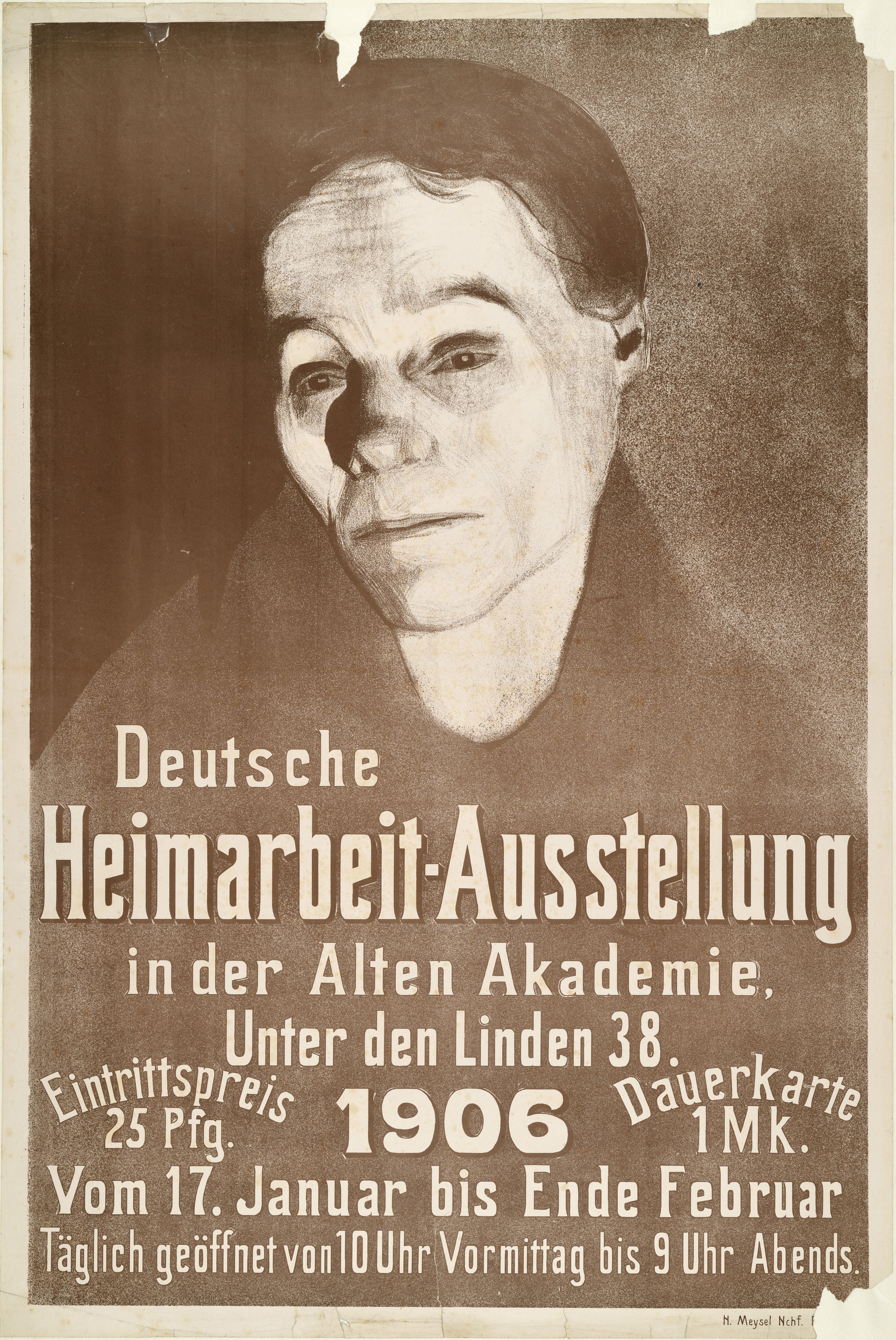 "Poster for the German Home Work Exhibition Berlin 1906"