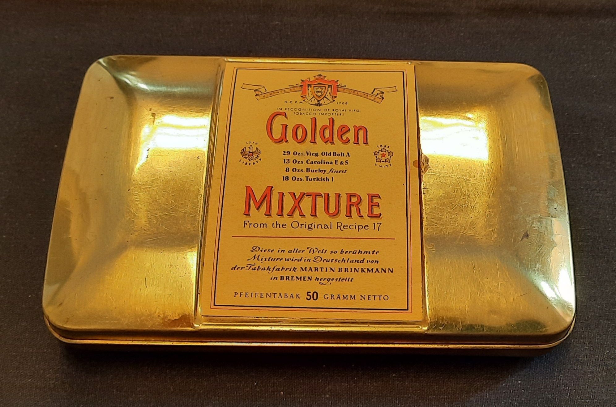 Pipe tobacco tin / Golden Mixture