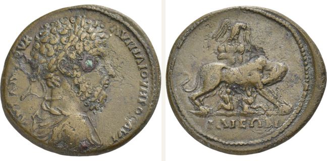 Ilion, Lucius Verus, sestertius (CN type 20256)
