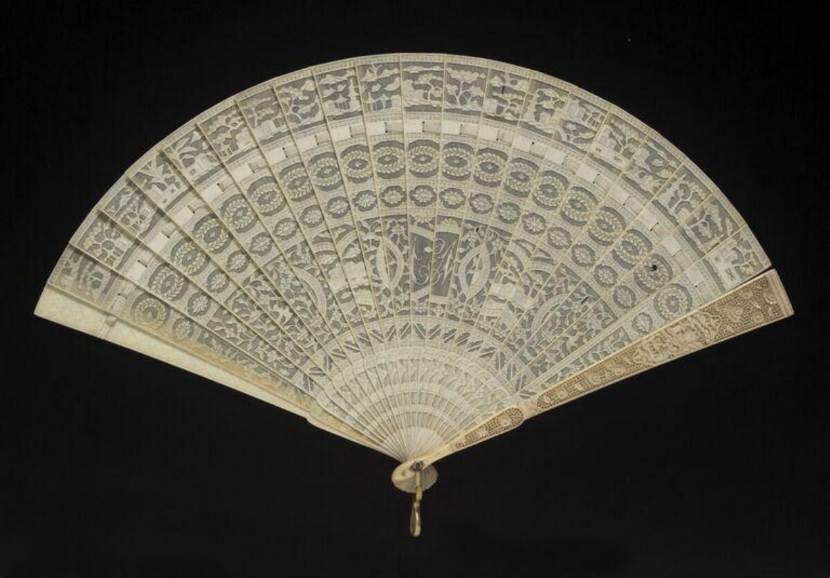Fan — Fan belonging to actress Ethel Griffies, China, 1920s