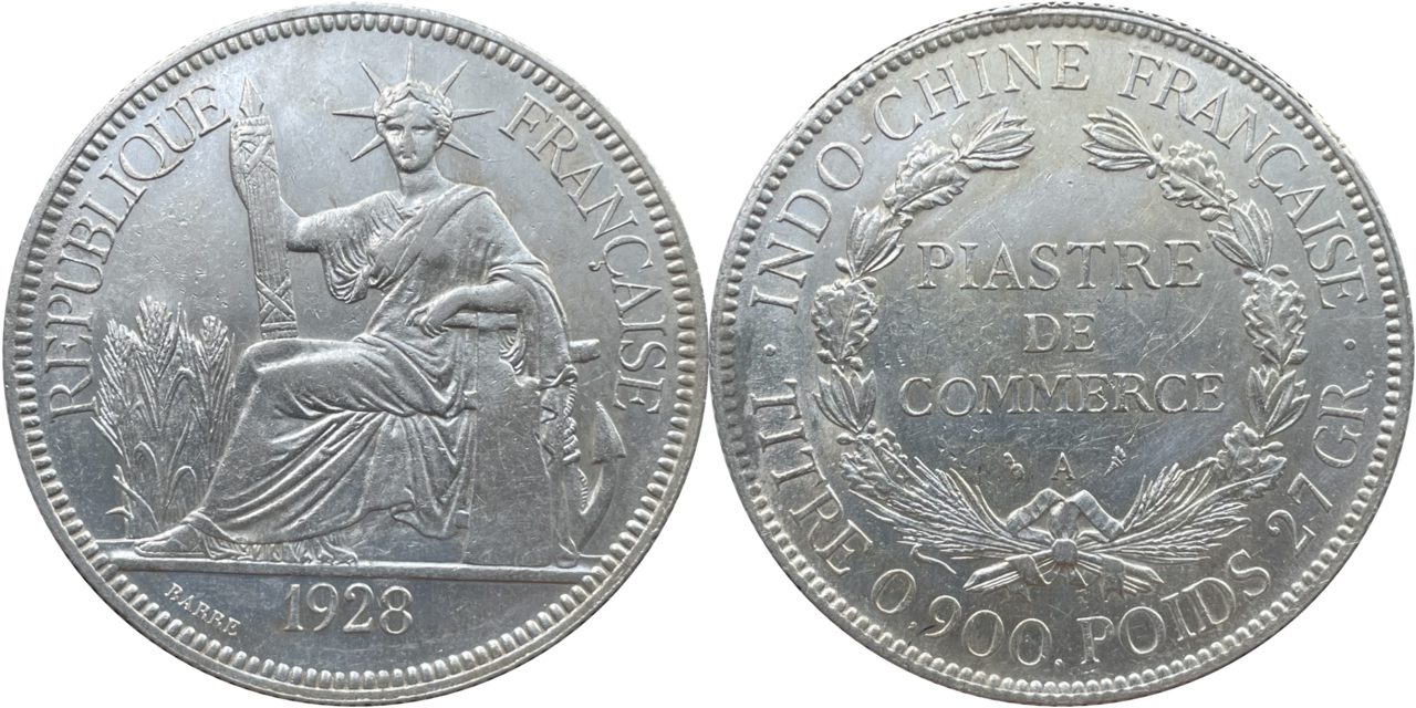 French Indochina 1 Piastre