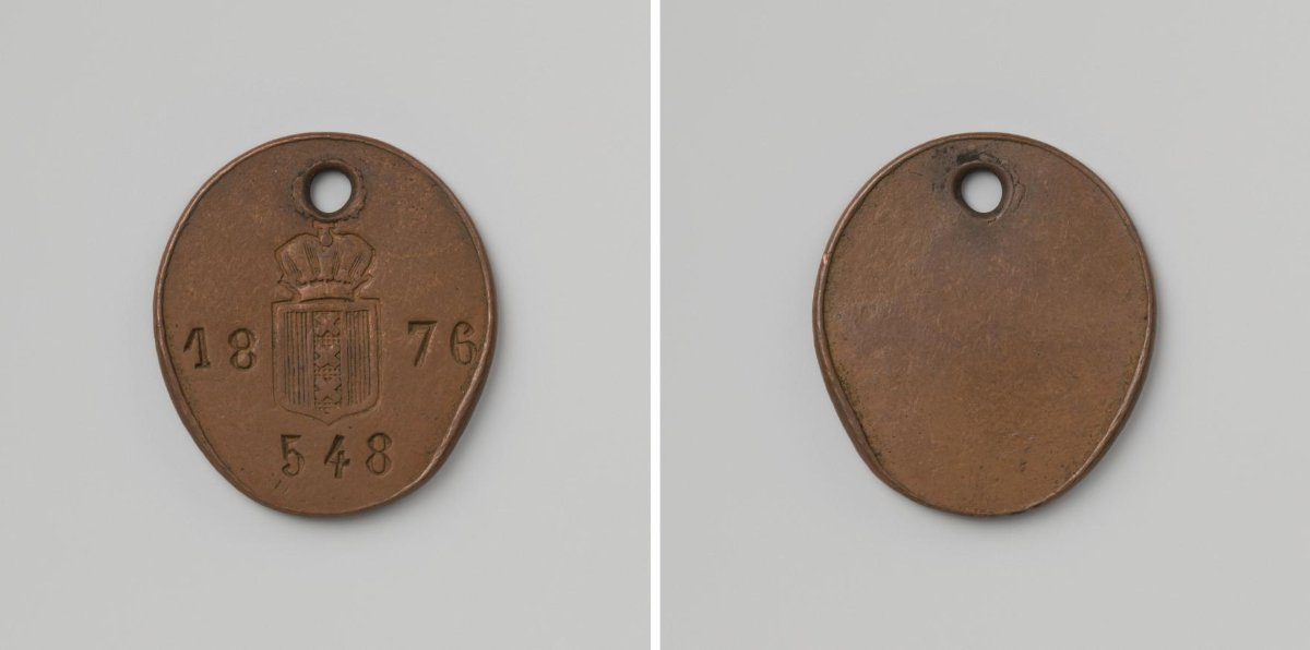 City of Amsterdam, lead token with no. 548