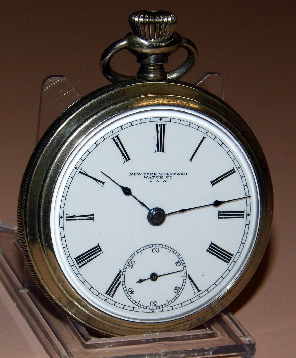 New York Standard open-face pocket watch, 1885