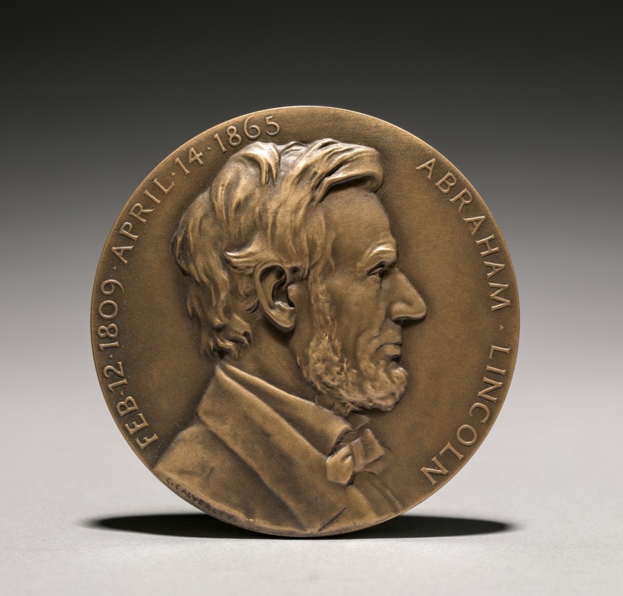 Abraham Lincoln Medal (obverse), 1900s (Cleveland Museum of Art 1934.212.a)
