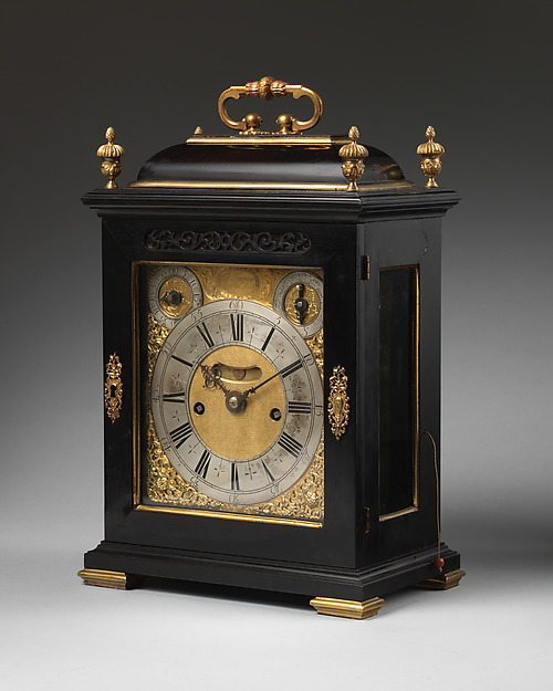 Balloon bracket clock, Savory, ca. 1790