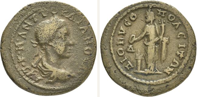 Dionysopolis, Gordian III., 4 unit — Great God standing facing (CN type 16188)