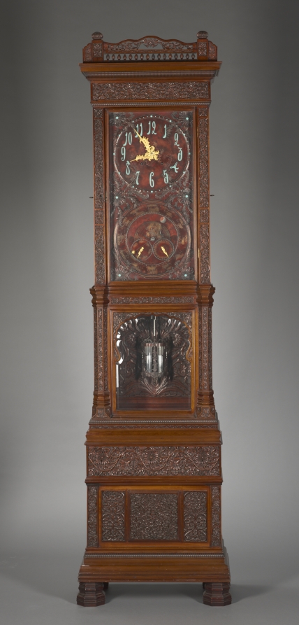 Additional museum view 2 of Tall Clock (accession 1992.70).