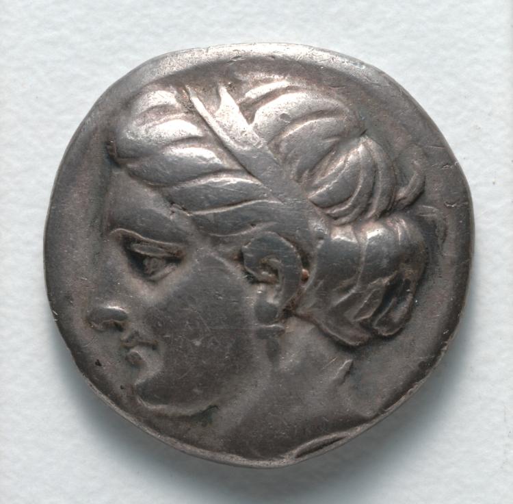 Drachm: Female Head (obverse), 337–308 BCE (Cleveland Museum of Art 1916.972.a)