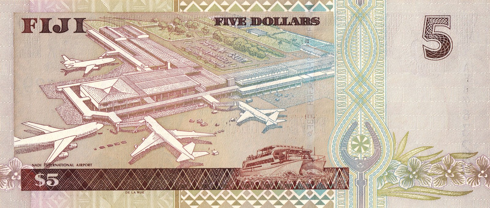 Reverse of 5 Dollars (2002), Pick 105