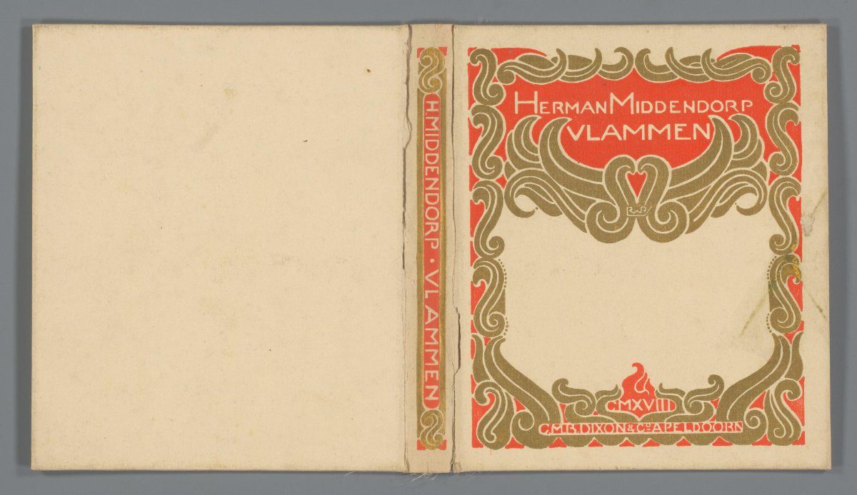 Book binding for: Herman Middendorp, Vlammen, 1918
