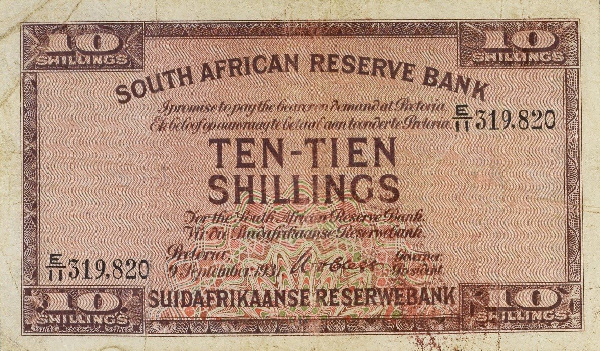 Obverse of 10 Shillings (1928–1947), Pick 82