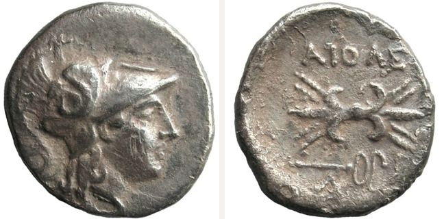 Assos, Hemisiglos (hemidrachm) — Thunderbolt (CN type 20381)
