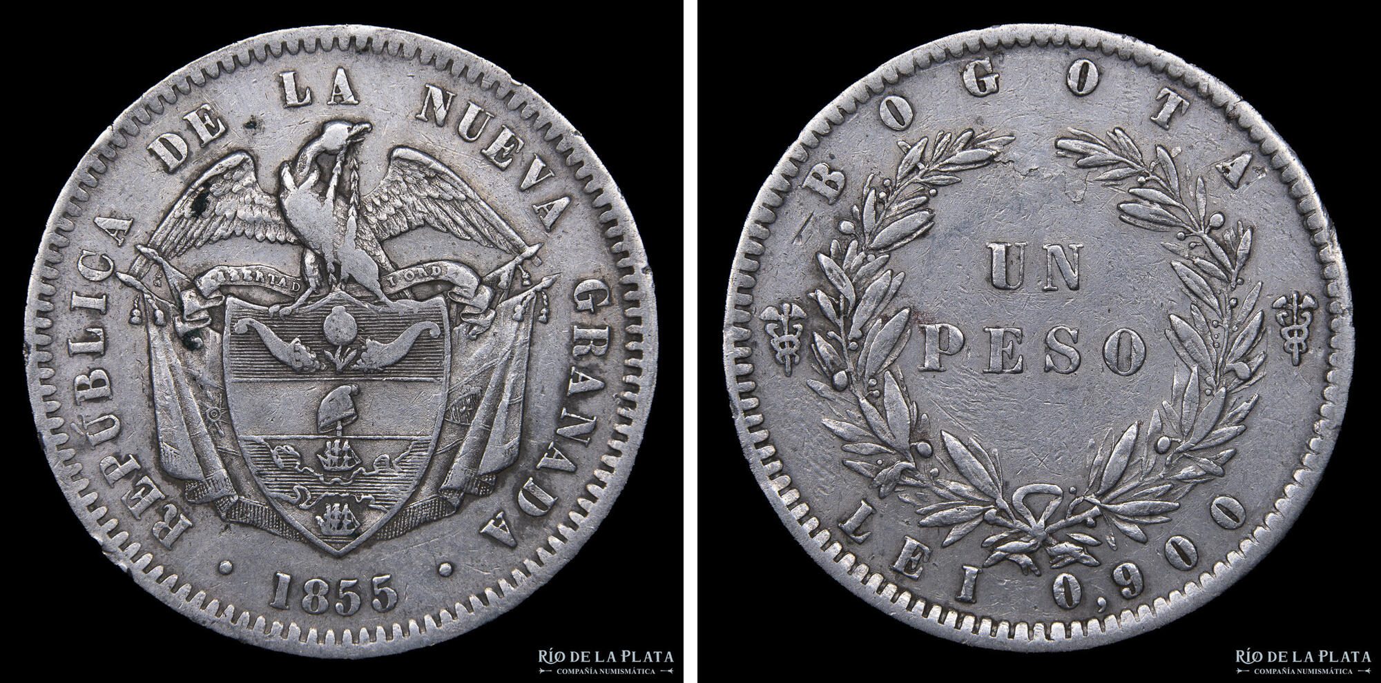 Colombia silver peso coinage