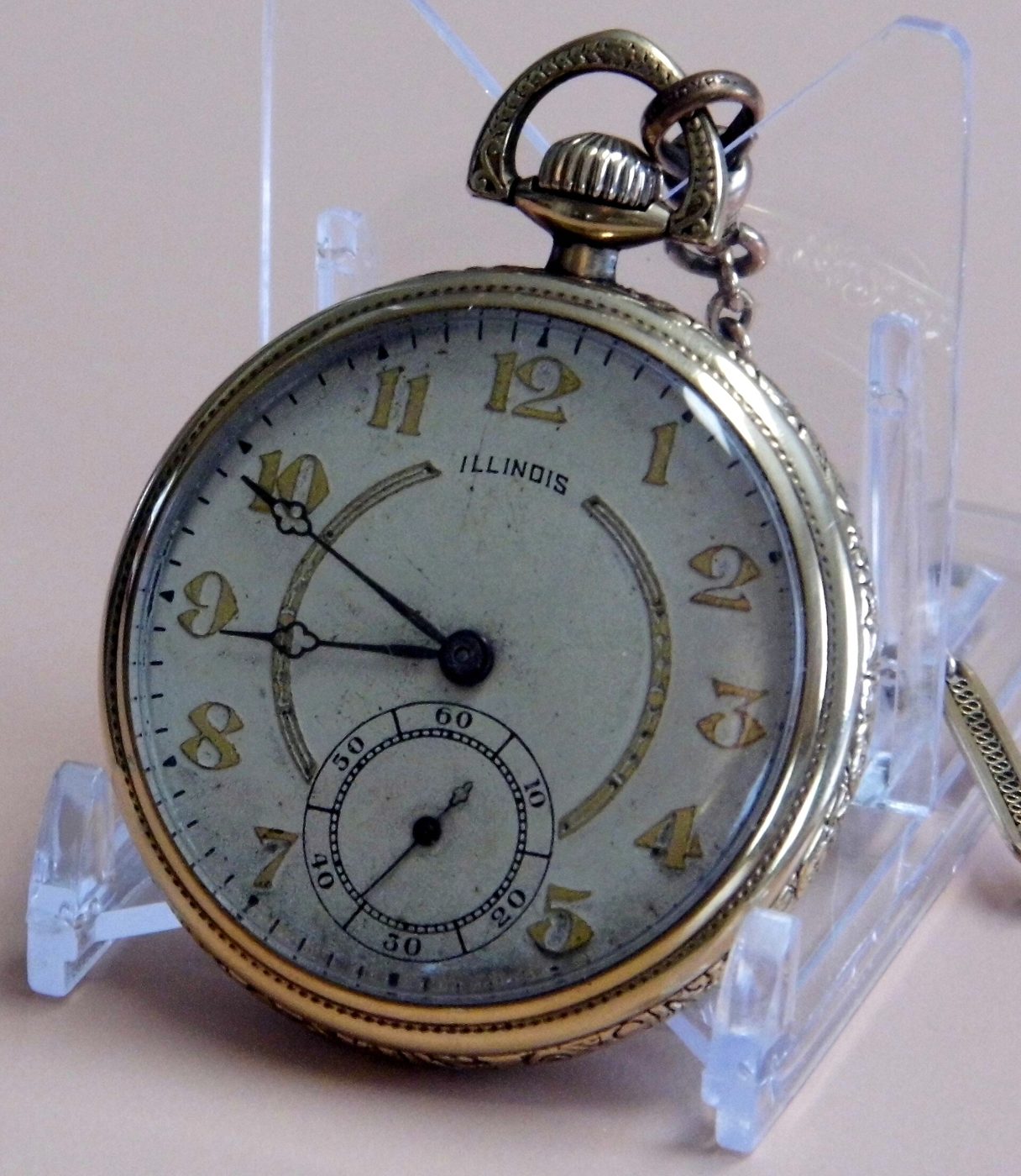 Illinois Watch Open-face pocket watch, 21 jewels, grade illinois, circa 1922