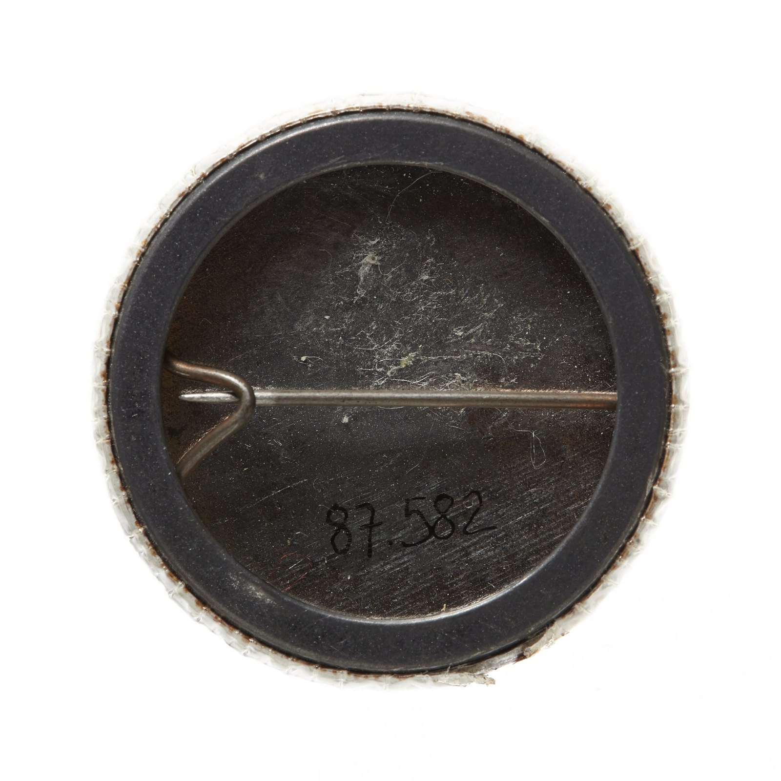 Badge, Albert Einstein, 1975-1985 — museum object SH 870582