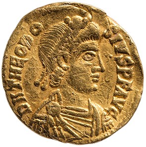 RIC X Theodosius II (West) 1802