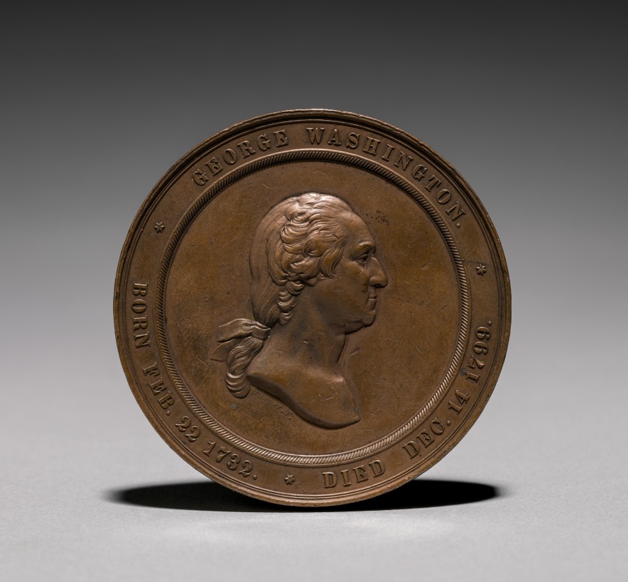 Medal: George Washington (obverse), 1860 (Cleveland Museum of Art 1916.1869.a)