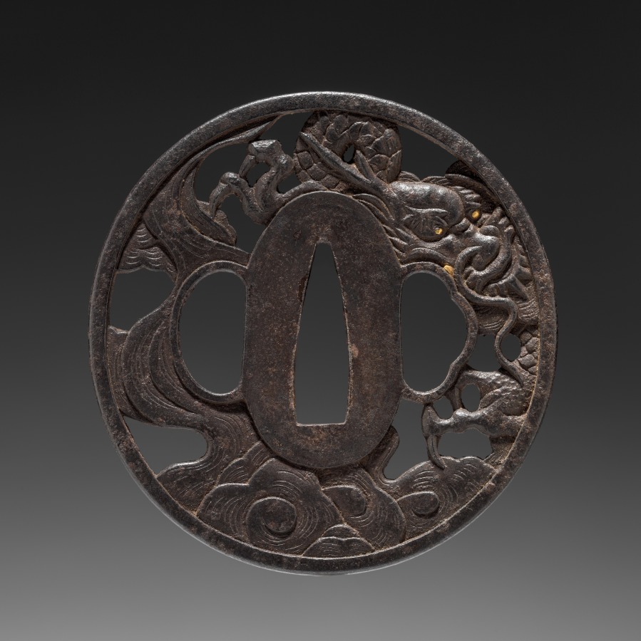 Additional museum view 2 of Sword Guard (accession 1919.490).