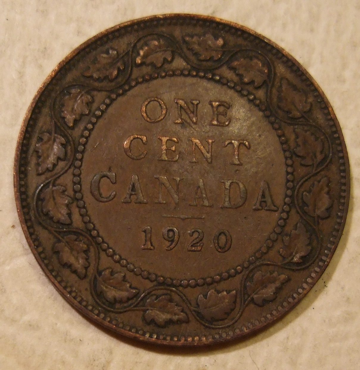 Canadian large cent