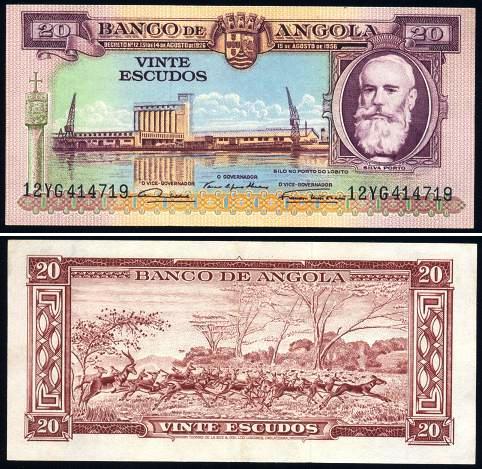 Nota angola 20 escudos — catalogue photograph