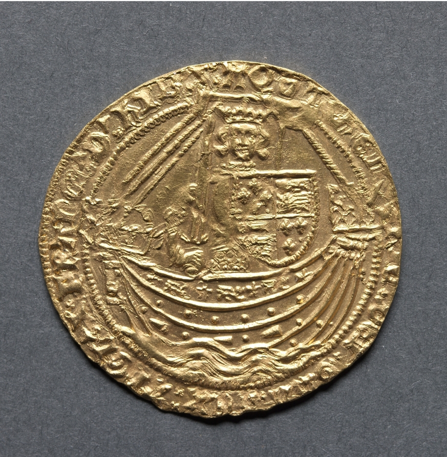Noble: Henry V in Ship with Shield of Arms (obverse), 1413–1422 (Cleveland Museum of Art 1969.164.a)