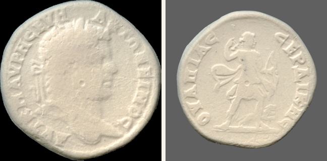 Serdika, Caracalla, 4 unit — Artemis advancing right (CN type 627)