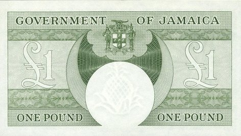 Reverse of 1 Pound (1960), Pick 47