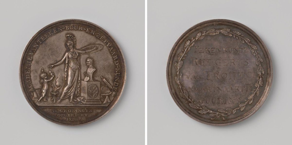 Academy of Drawing, Architecture, and Navigation in Groningen, Medal Awarded to Rutgerus van Troijen