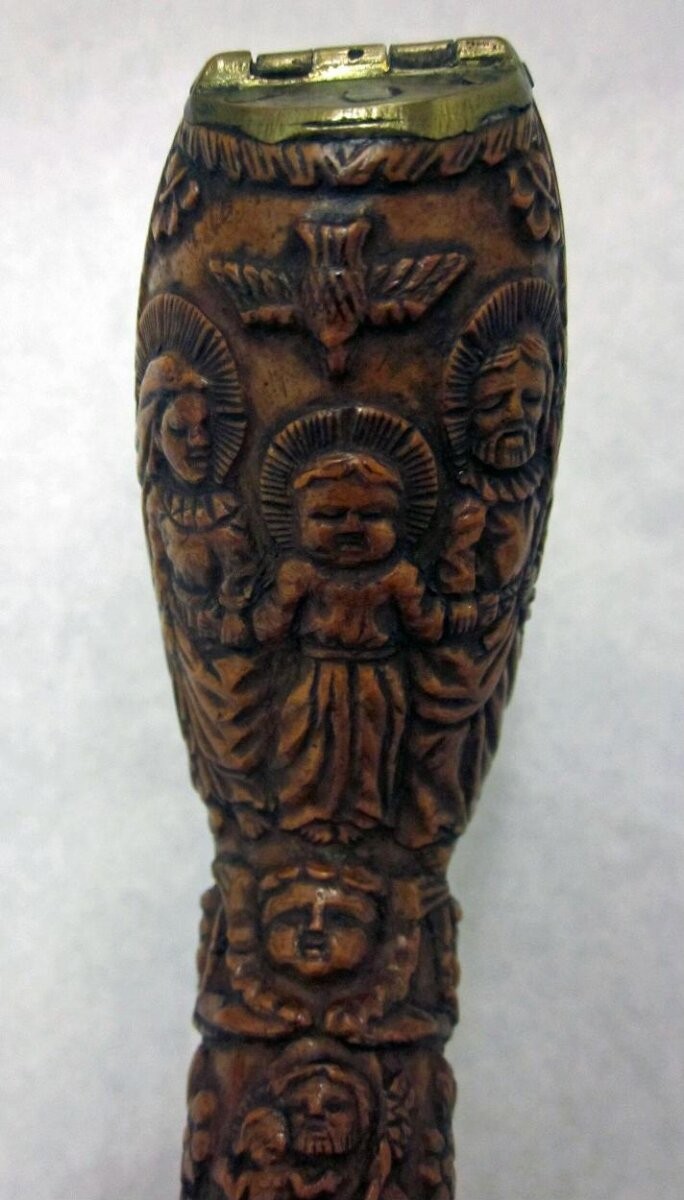Carved walnut with saints, German; dated 1778
