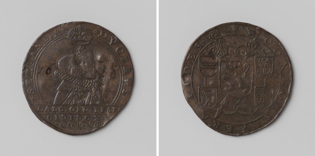 Albert and Isabella of Austria, Jetton Struck by Order of the States of Brabant