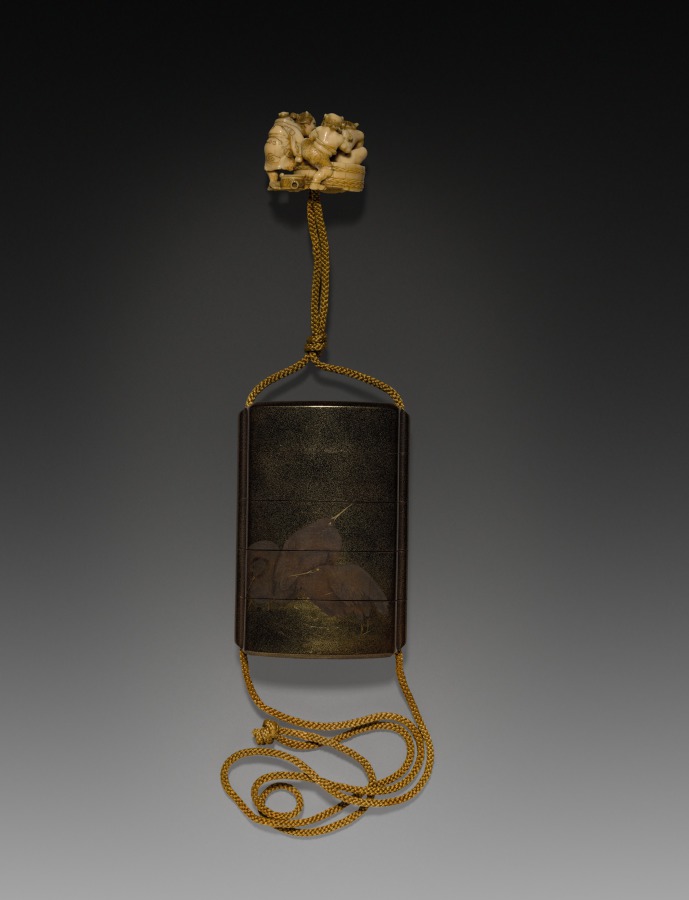 Additional museum view 3 of Netsuke with Demon Bathing (accession 1920.490).