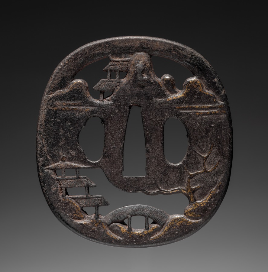 Additional museum view 2 of Sword Guard (accession 1919.453).
