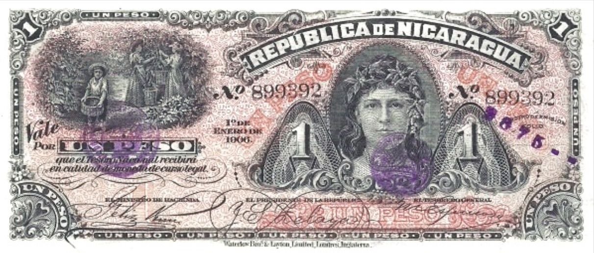 Obverse of 1 Peso (1906), Pick 35